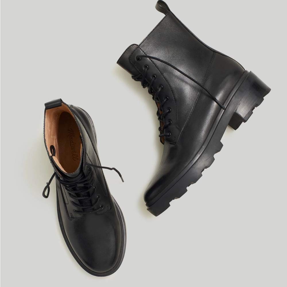 Madewell Shelton lace up combat boots